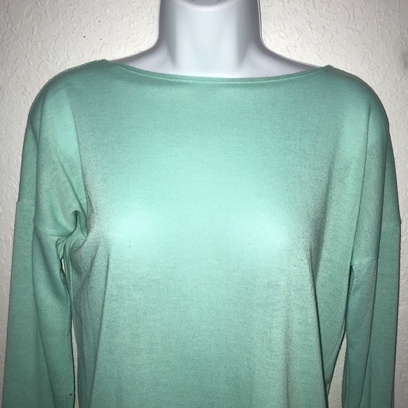 Tobi Backless Mint Green Knit Top S - Picture 3 of 8